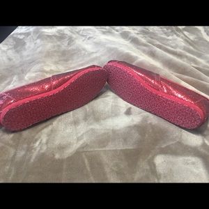 Toms Sparkly Red Shoes size 7